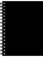 Записная книжка А6  80л. Проф-Пресс спираль "Чёрная обложка-1" 80-9338 цв.мел.обл.