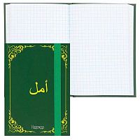 Записная книжка А6  80л. Fiorenzo "Фарси" 252726 тв.обл.,клетка,на резинке,глянц.лам.,лён