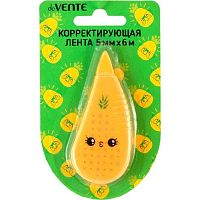 Коррект. лента deVENTE 5мм* 6м 4062316 "Pineapple" оранж.непрозр.корп.,фронт.аппл.,карт.блист.