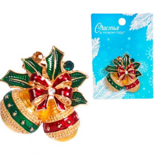 Брошь "Зимняя сказка - Шарики" 546-094