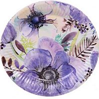 Тарелка бум. "Цветочный сад" 18см (10шт) 130-646