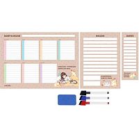 Набор магнитно-маркерн. deVENTE "Друзья" 6020508 (планер на нед.,2л.А4 д/зам.3марк.,стир.губк.)