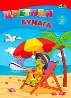 Бумага цв. А4 16л.16цв. АППЛИКА "Крутое лето" С2778-13