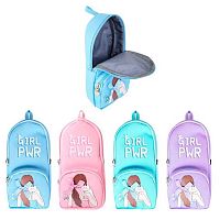 Пенал-косметичка КОКОС  220*90*60 "Girl" 251905 ткань,асс.