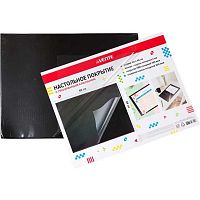 Покрытие настольное deVENTE 65*49см "Чёрный" 4101401 картон,2мм,ПВХ,300мкм,с откид.прозр.клап.