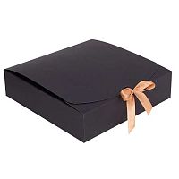 Коробка подар. КОКОС 212867/2 чёрная (24*24*6) 