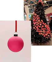 Игрушка ёлочная РУССКИЙ ШАР "Шар" РШ5414 пластик., 6см,матовый,№214