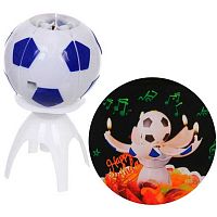 Свечи д/торта раскрывающийся цветок "Мяч" 112-513 (5шт.),синий