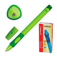 Ручка шар. STABILO 6318/2-10-41F синяя д/левшей "Пиши правильно" фон зелен.