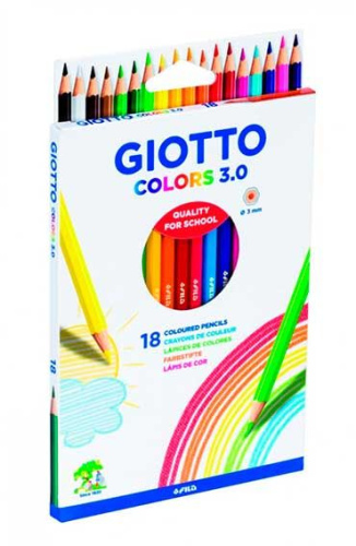 Карандаши 18цв. ФИЛА GIOTTO "Colors" 277800 шестигран.,3мм,к/к