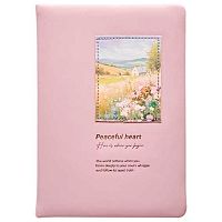 Ежедневник н/д А5 160л. INFOLIO кож.зам. "Краски" I2000/pink тв.обл.,порол.,декор.нашивка