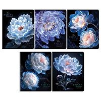 Тетрадь 96л. (клетка) BG "Светящиеся цветы" 09071 выб.лак.