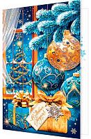 0.2-46-5878 Открытка С НГ (блёстки,рельеф) (МО)