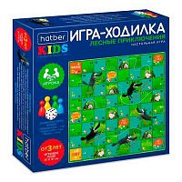 Игра-ходилка настольная ХАТ "Лесные приключения" 36843 А3 (310*310мм),кубик+фишки