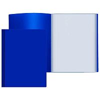 Папка с вкладышами/ 20 ATTOMEX А4 3101412  "Eco" синяя непрозр.,500мкм,фактура "песок"