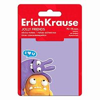 Кл.бумага д/заметок 75*75мм EK  50л. "Jolly Friends" 63189 асс.