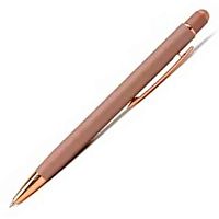 Ручка подар. авт. шар. BEIFA В1017-1 синяя,0,7мм,корп.бежевый золото,стилус