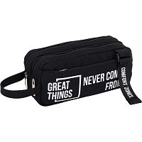Пенал-косметичка deVENTE 220*100*80 "Great things" 7025699 (30предм.) прямоуг.,чёрн.,полиэстер