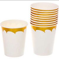 Стакан бум. "Праздничный день" 200мл (10шт) 130-660 белый