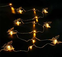 Гирлянда д/дома Нить "Бабочка" 725-919 тёпл.бел.,8м,20л.,LED,10насад.,IP-20,прозр.пров.