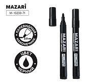 Маркер перм. MAZARI Tailler M-15230-71чёрный ,пулевидный 2мм