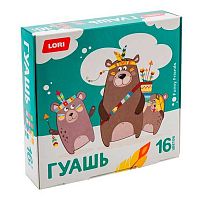 Гуашь 16цв. 15мл. LORI "Funny Friends" Гф-004