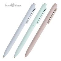 Ручка авт. шар. BV SoftClick 20-0516 синяя,0,7мм,корп.асс.