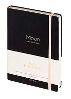 Ежедневник н/д А5 160л. INFOLIO кож.зам. "Universe" I1646/black мягк.обл.,на резинке,линейка