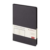 Ежедневник 2026г. А5 168л. BV кож.зам. "Megapolis nappa" 3-806/06 чёрный,беж.бум.,чёрный срез