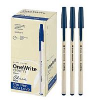 Ручка шар. BV OneWrite "Cream" 20-0325/06 синяя,1,0мм
