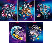 Тетрадь 48л. (клетка) КанцБиз "Космическое приключение" 11930/5 твин.уф-лак,асс.