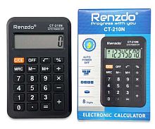 Калькулятор карм.  8разр. INTELLIGENT Runzon DJ-260 чёрный 6,6*10,3*1,5см,к/к