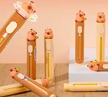 Ластик Inmorning "Capybara" LA MK-9035 выдвижной,пластик.футл.,асс.