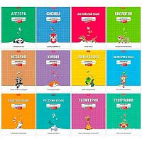 Комплект тетрадей предм. 48л. ХАТ "Тетрадочка" (12шт.) со справ.инф.,мел.карт.,мат.лам.