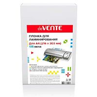 Плёнка д/ламинирования 216*303мм А4  75мкм deVENTE 100л 4122309 матовая