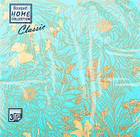 Салфетка бум. Bouquet Home Collection Classic "Золотые цветы тиффани" 57760 3-х сл.(20шт) 33*33см