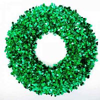 Новогоднее украшение ФЕНИКС "Венок большой с зелеными кругами" 78836 46см полиэтилен