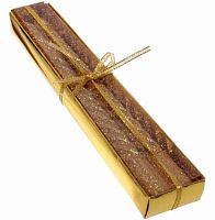 Свечи витые "Звёздный блеск" 114-262 золотые,20см (2шт)