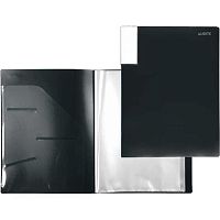 Папка с вкладышами/ 40 deVENTE А4 "Uno Black" 3101507 чёрная,фактура"песок",500мкм,вкл.30мкм