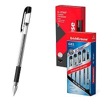 Ручка гелевая EK G-Star Stick&Grip Classic 54538 чёрная,0,5мм