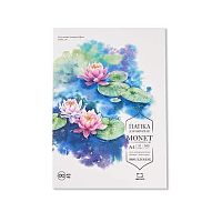 Папка для акварели A4 10л. МАЛЕВИЧЪ "Monet" 402224 хлопок 100%,Fin 300г/м2