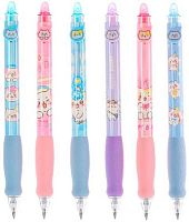 Ручка гелевая "Пиши-Стирай" Inmorning "Happy Buddy" G YML-09806 синяя,0,5мм ,с ласт.,грип,асс.