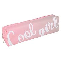 Пенал-косметичка КОКОС 200*50*40 "Cool girl" 250438 прямоуг.,ПВХ,1отд.