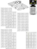 Набор самоклеящихся крючков д/гирлянд Миленд СКЧ-3219 (60шт.) прозр.,1,3*1,9см