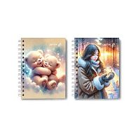 Записная книжка А6  80л. SVETOCH спираль "Мои мечты" ЗК221 (01585) тв.обл.,глянц.лам.