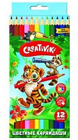 Карандаши 12цв. Creativiki КЦ12КР шестигр., дерев.