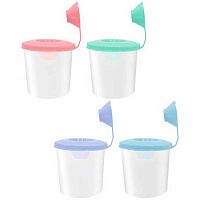 Стакан-непроливайка ПЧЕЛКА СН-12 "Нежный микс" с пробкой,закрепленной к крышке