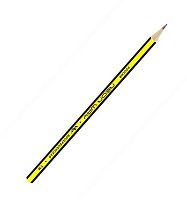 Карандаш ч/гр. ВКФ "Neon way" NW06 1560 жёлтый,неон с полосками гранями,заточ.,ТМ(HB)