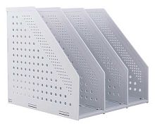 Лоток вертик.3-секц. DELI "Grey" 78995LT (1205145) серый складной