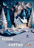 Картон белый А4  6л. АППЛИКА "Сказочный домик" С1087-25